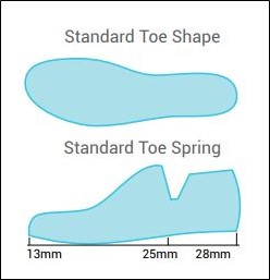 Steprite Orthotic footwear Standard toe shape